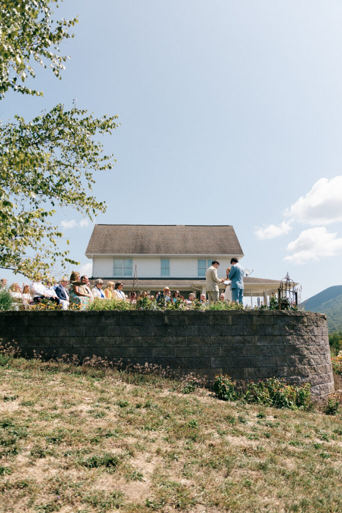 wedding ceremony outside